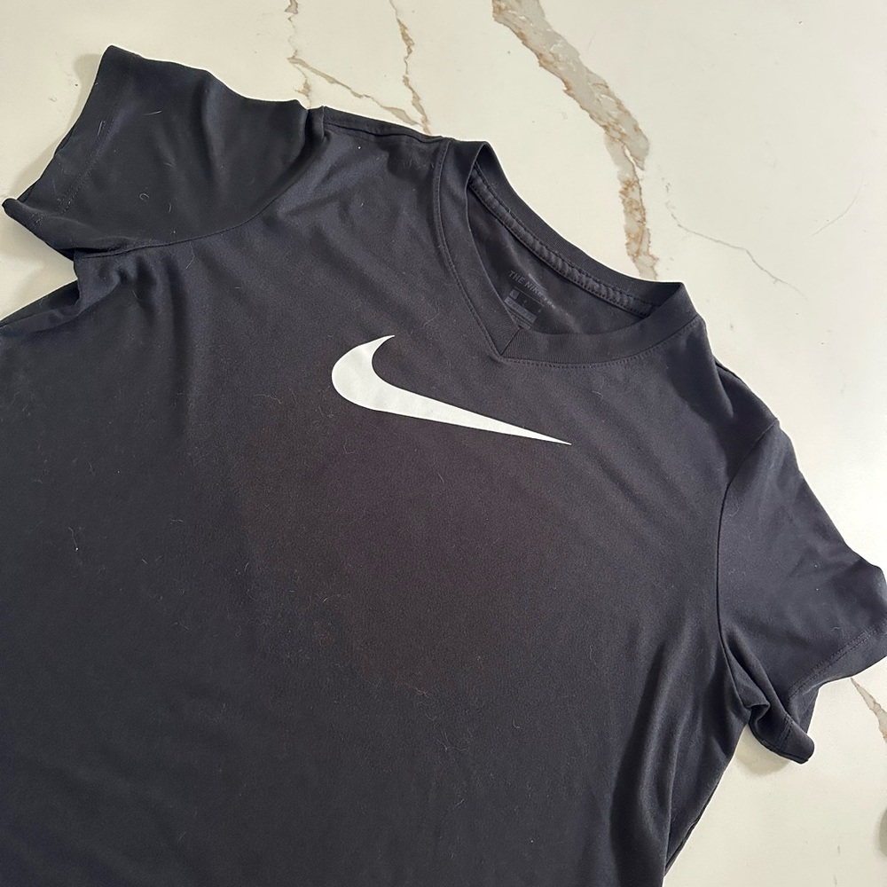 Nike Black Tee with Subtle Logo